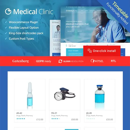 Medical Clinic – Health & Doctor Medical WordPress Theme 1.4.5