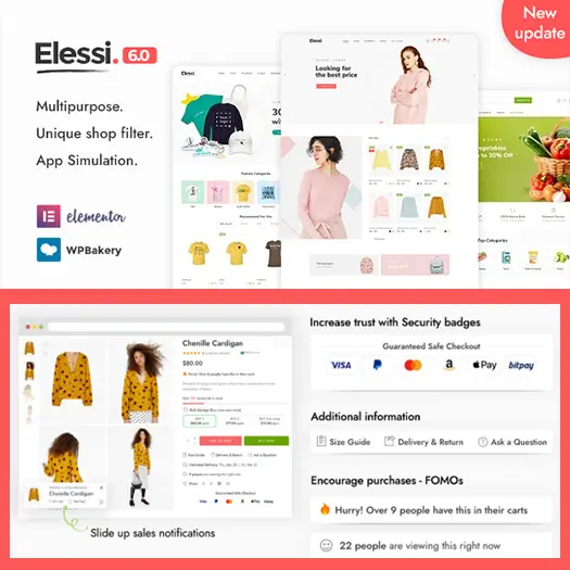 Elessi - WooCommerce AJAX WordPress Theme RTL support 6.5.2